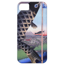 鯉幟と富士山, 広重 Carp Streamer and Mount Fuji, Hiroshige iPhone 5 Cases