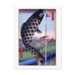 鯉幟と富士山, 広重 Carp Streamer and Mount Fuji, Hiroshige Postcard