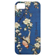 鳥と枝垂桜, 北斎 Bird and Weeping Cherry Tree, Hokusai iPhone 5 Case