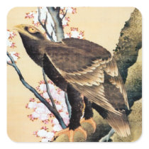 鷲と桜, 北斎 Eagle and Cherry Blossoms, Hokusai Stickers