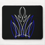 0001 Pinstripe Azul-Blanco Mouse Pads