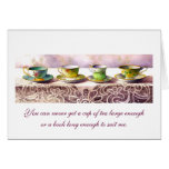 0001 Row of Teacups C.S. Lewis Greeting Card