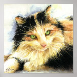 0010 Calico Cat Art Print