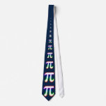 (001:09) Colorful Glowing Pi - Dark Blue Tie