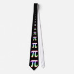 (001:9) Colorful Glowing Pi - Black Tie