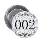 002 Area Code Pinback Button