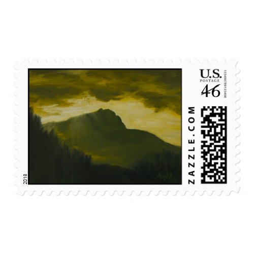 0075-Sainte Victoire Sunrise stamp