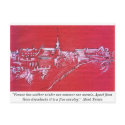0087-French village in Winter postcard