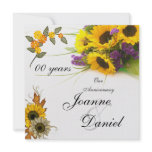 00 Anniversary Invite Sunflowers Flowers