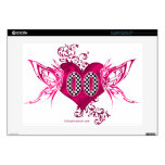 00 racing number butterflies 15" laptop decals