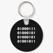 01000111 01000101 01000101 01001011 keychains