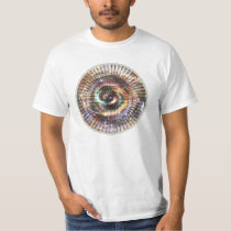 zero, one, binary, spiral, bin, net, inspirational, internet, sci fi, weird, eerie, face, girl, abstract, structures, digital, graphic, art, cyber, cyberspace, computer, software, science, mind, techno, something, strange, design, houk, glow, art tshirts, cool tshirts, Shirt with custom graphic design
