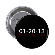 01-20-13,  Barack Hussein Obama's last day Pins