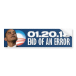 01.20.13 - End of an Error - Anti Obama Bumper Sticker