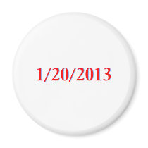 01/20/2013 - Obama's last day as President Fridge Magnet