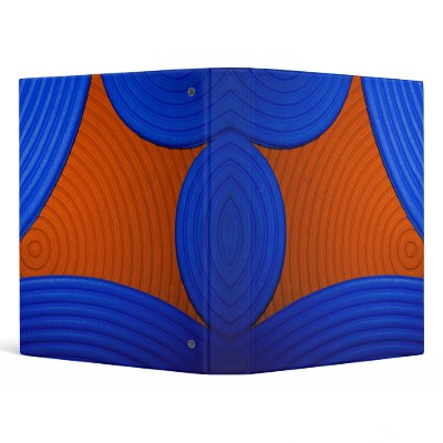 01 Blue & Orange 1" Avery Binder by colourmatt