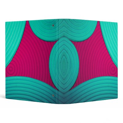 01 Blue & Pink Starburst 1" Avery Binder by colourmatt