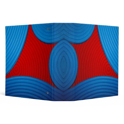 01 Blue & Red 2" Avery Binder by colourmatt