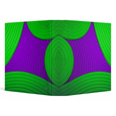 01 Green & Purple 1.5" Avery Binder by colourmatt