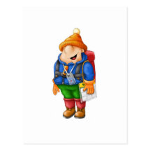01 Hiker Post Card