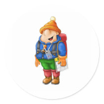 01 Hiker stickers by kayakcapers 01 Hiker stickers