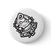 01 Horny Gecko Logo b/w buttons