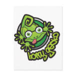 01 Horny Gecko Logo colour Postcard