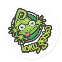 01 Horny Gecko Logo colour stickers by kayakcapers 01 Horny Gecko Logo colour stickers