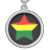 sterling silver necklace jamaica rasta, charms