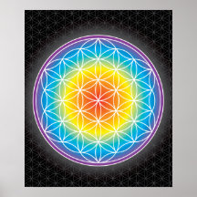 01 LUMINENCE - Flower of Life Poster