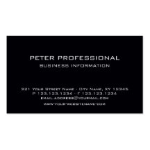 01 Modern Professional Business Card black white