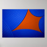 01 Single Blue & Orange Print
