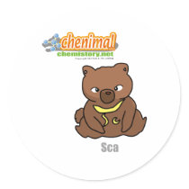 021 Sca of Chenimal (Scandium) stickers by chemistroy 021 Sca of Chenimal (Scandium) stickers
