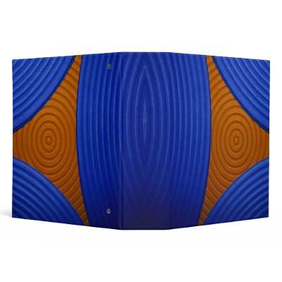 02 Blue & Orange 2" Avery Binder by colourmatt