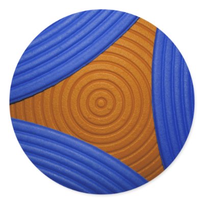 02 Blue & Orange Triangle Sticker by colourmatt