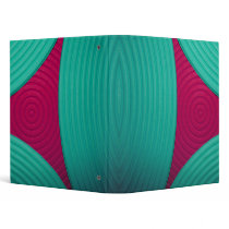 02 Blue & Pink Triangle 1" Avery Binder