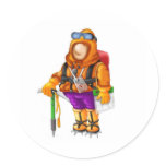 02 Mountaineer Round Stickers