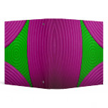02 Pink & Green Triangle 1.5" Avery Binder
