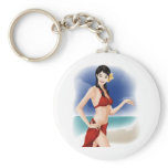 031 Converted vector Cute girls free vector graphi Key Chains