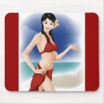 031 Converted vector Cute girls free vector graphi Mouse Pads