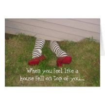 03-21-10 062, When you feel like a house fell o... Greeting Card