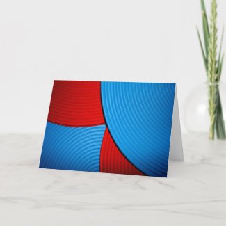 03 Blue & Red Card card