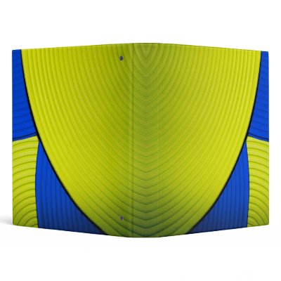 03 Yellow & Blue 1" Avery Binder by colourmatt