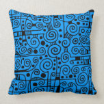 040512 - Black on Blue pillows