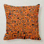 040512 - Black on Orange pillows