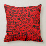 040512 - Black on Red pillows