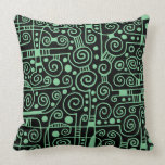 040512 - Faded Green on Black pillows