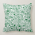 040512 - Forest Green on White pillows