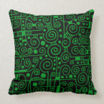 040512 - Grass Green on Black pillows