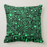 040512 - Mint Green on Black pillows